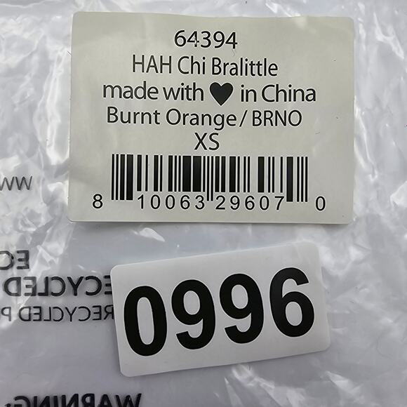 Free people We Are HAH Womans XS Chi Bralittle Bralette Burnt Orange Lace NEW - Picture 7 of 8